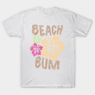 Vintage Y2K Beach Girl Hibiscus Flower Aesthetic T-Shirt